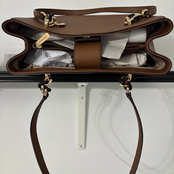 Michael Kors Large Brown Sofia Tote Bag - Picture 5 of 6